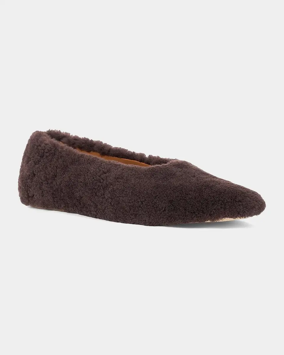 Staud Alba Shearling Ballet Flats | Thumbnail 5