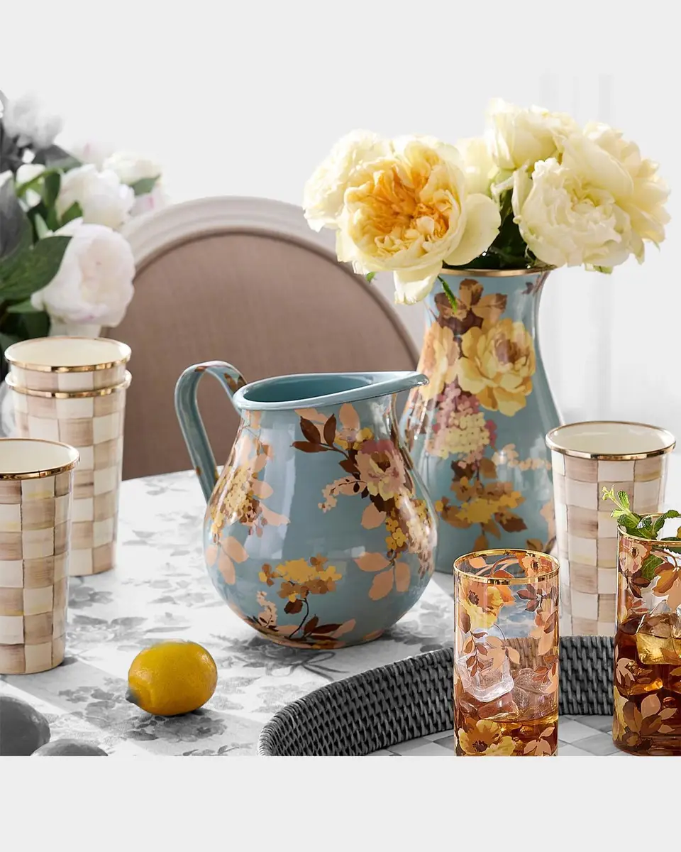 MacKenzie-Childs Wild Rose Slate Pitcher | Thumbnail 2 MacKenzie-Childs Wild Rose Slate Pitcher | Thumbnail 2