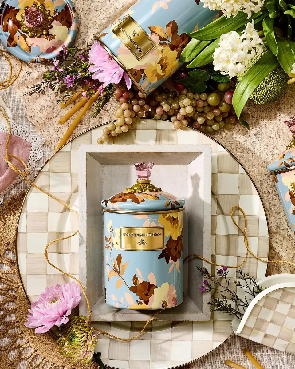 MacKenzie-Childs Wild Rose Slate Medium Canister | Thumbnail 3 MacKenzie-Childs Wild Rose Slate Medium Canister | Thumbnail 3
