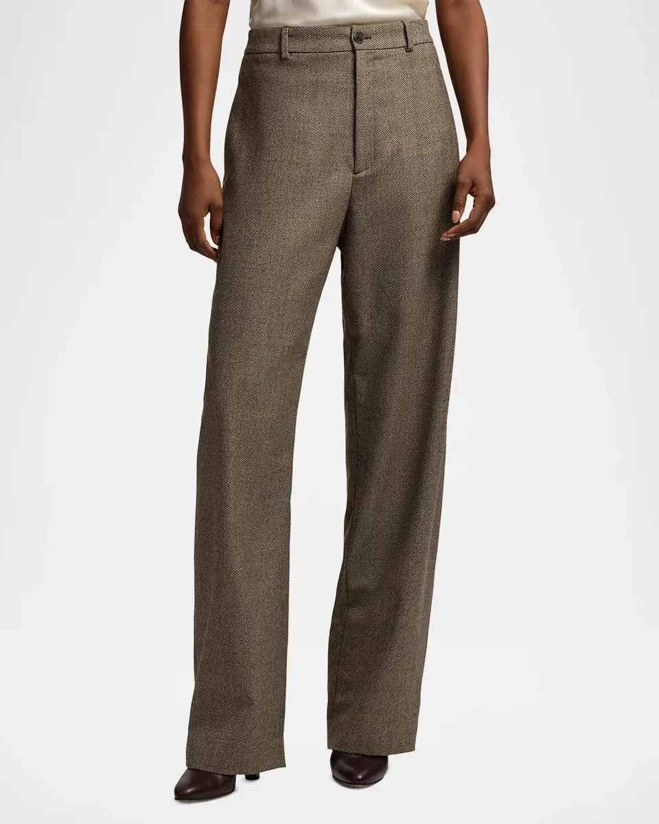Ralph Lauren Collection Leandre Birdseye Tweed Pants | Thumbnail 4 Ralph Lauren Collection Leandre Birdseye Tweed Pants | Thumbnail 4