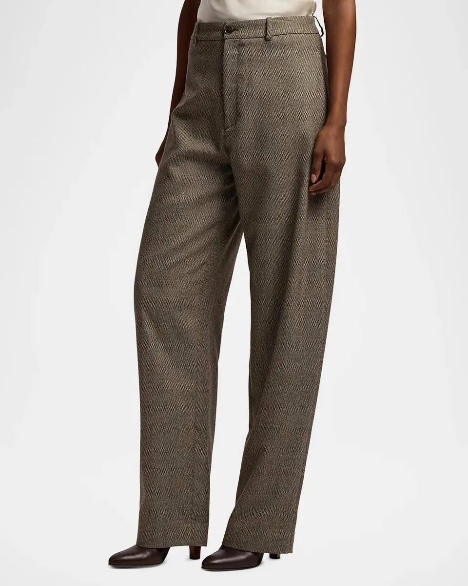 Ralph Lauren Collection Leandre Birdseye Tweed Pants | Thumbnail 6 Ralph Lauren Collection Leandre Birdseye Tweed Pants | Thumbnail 6