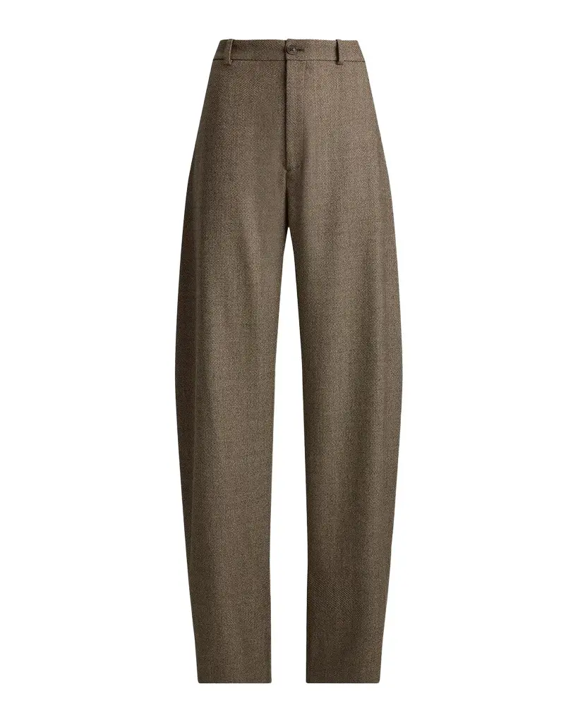 Ralph Lauren Collection Leandre Wool Barrel-Leg Pants | Image 1 Ralph Lauren Collection Leandre Wool Barrel-Leg Pants | Image 1
