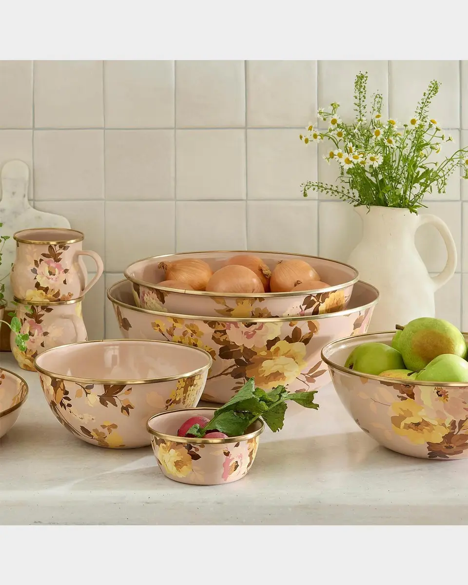 MacKenzie-Childs Wild Rose Mauve Large Everyday Bowl | Thumbnail 2 MacKenzie-Childs Wild Rose Mauve Large Everyday Bowl | Thumbnail 2