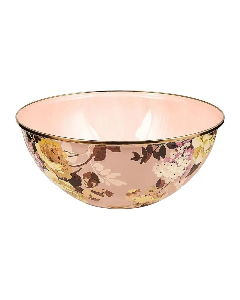 MacKenzie-Childs Wild Rose Mauve Large Everyday Bowl