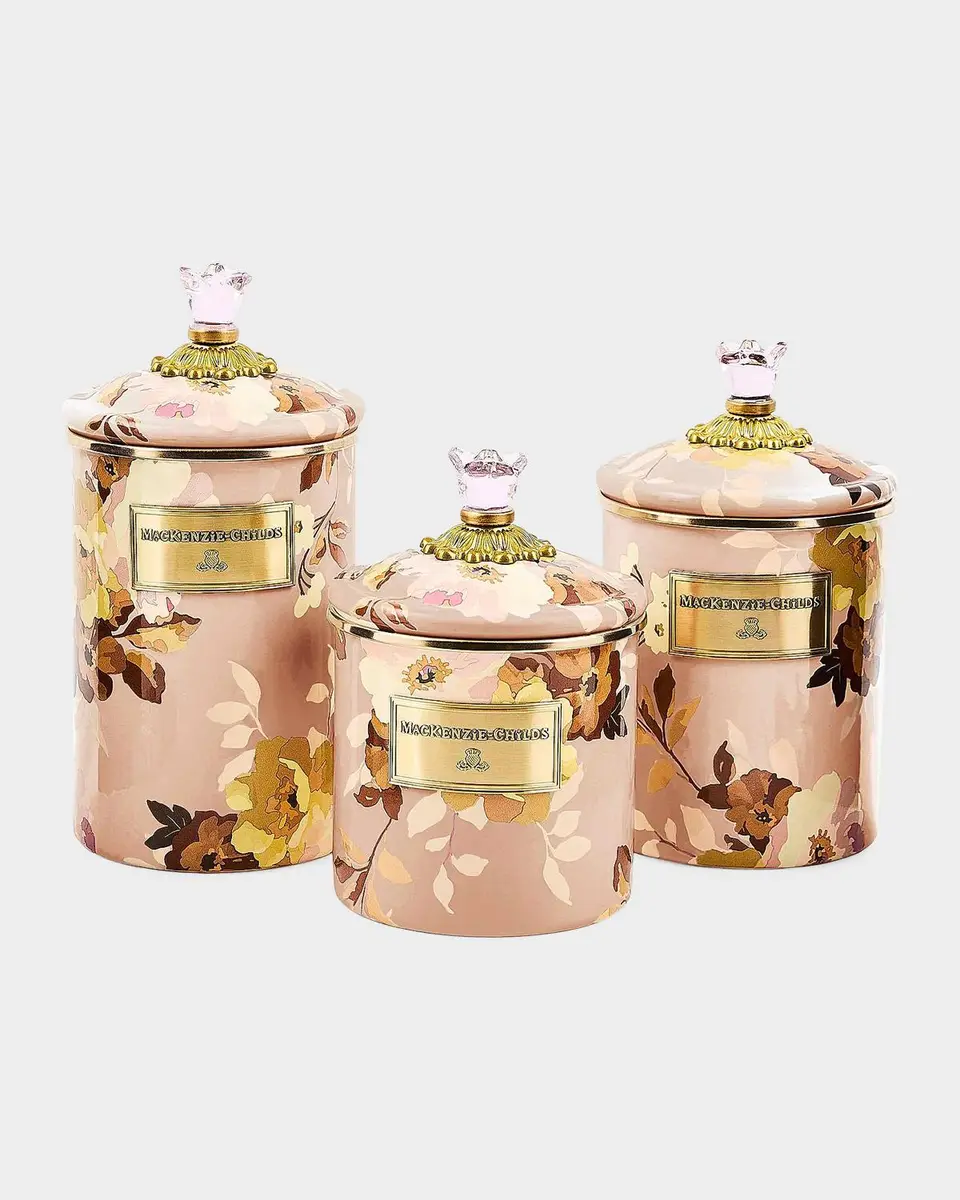 MacKenzie-Childs Wild Rose Mauve Small Canister | Thumbnail 2 MacKenzie-Childs Wild Rose Mauve Small Canister | Thumbnail 2