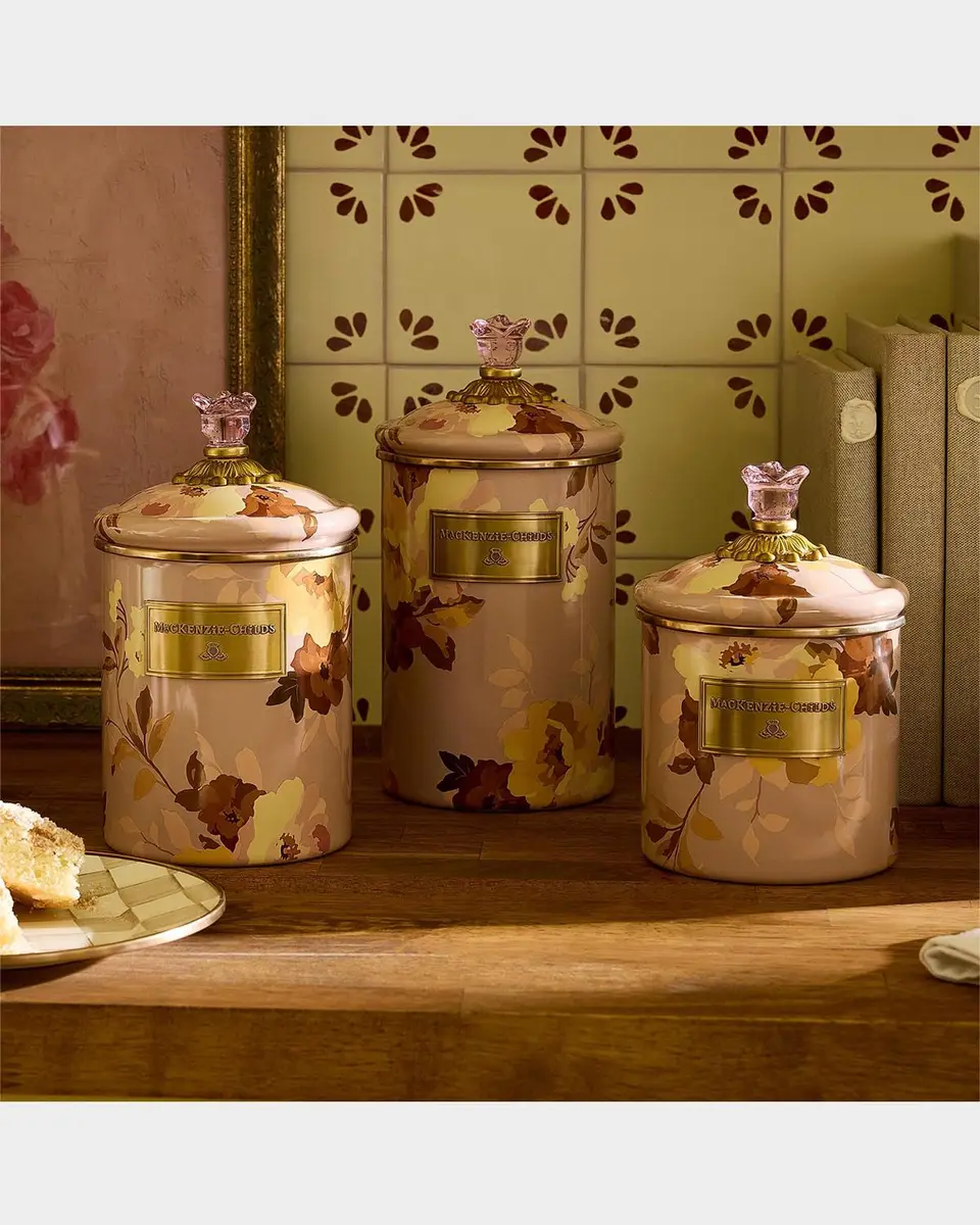 MacKenzie-Childs Wild Rose Mauve Medium Canister | Thumbnail 4 MacKenzie-Childs Wild Rose Mauve Medium Canister | Thumbnail 4