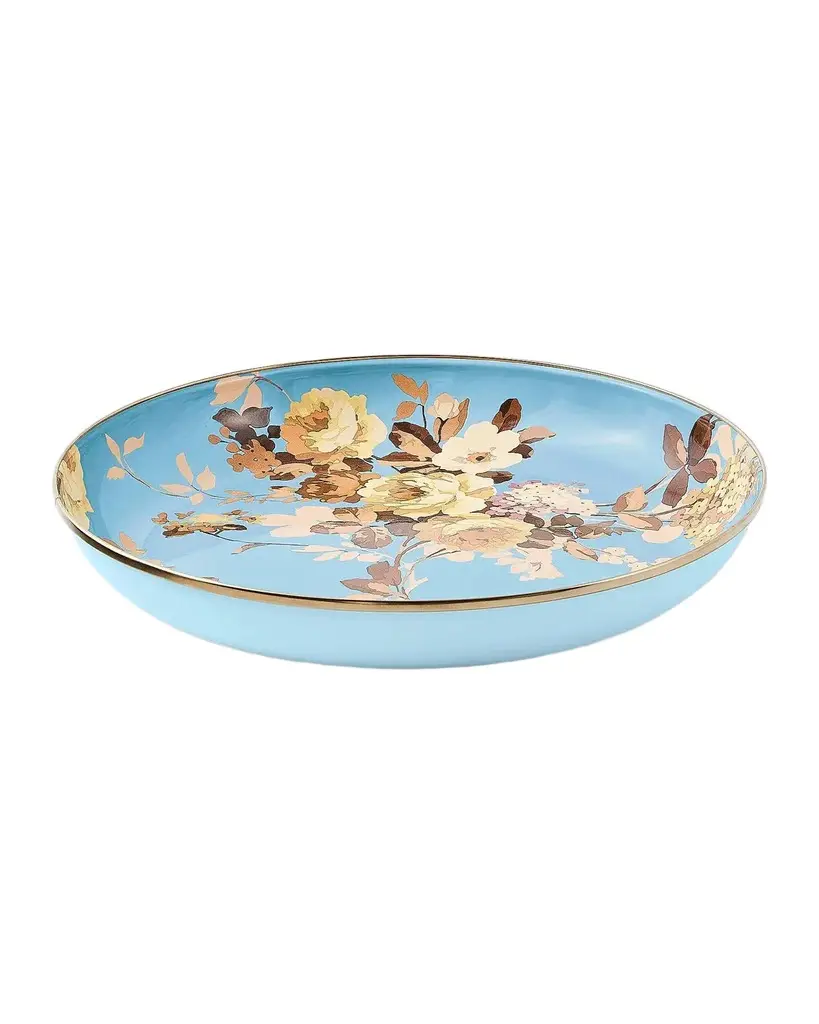 MacKenzie-Childs Wild Rose Slate Abundant Bowl