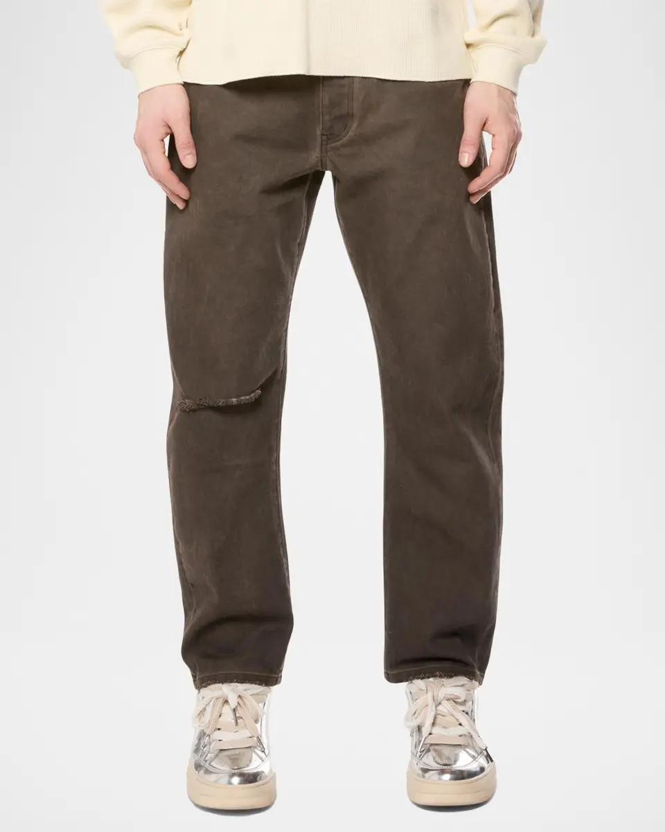 PURPLE Whiskered Straight-Leg Jeans | Thumbnail 3 PURPLE Whiskered Straight-Leg Jeans | Thumbnail 3