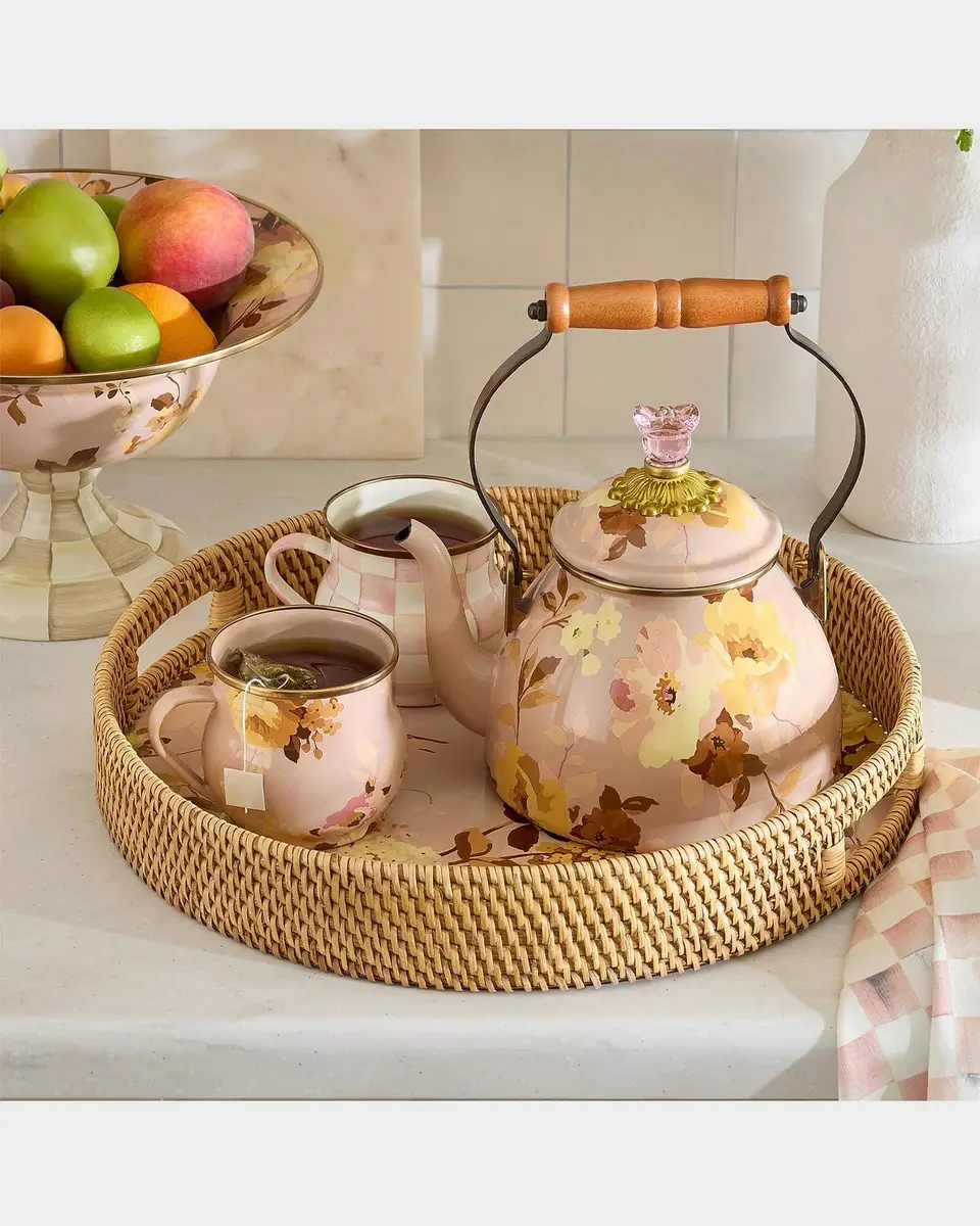 MacKenzie-Childs Wild Rose Mauve Small Tea Kettle | Thumbnail 4 MacKenzie-Childs Wild Rose Mauve Small Tea Kettle | Thumbnail 4