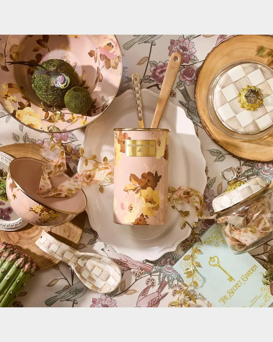 MacKenzie-Childs Wild Rose Mauve Utensil Holder | Thumbnail 2 MacKenzie-Childs Wild Rose Mauve Utensil Holder | Thumbnail 2