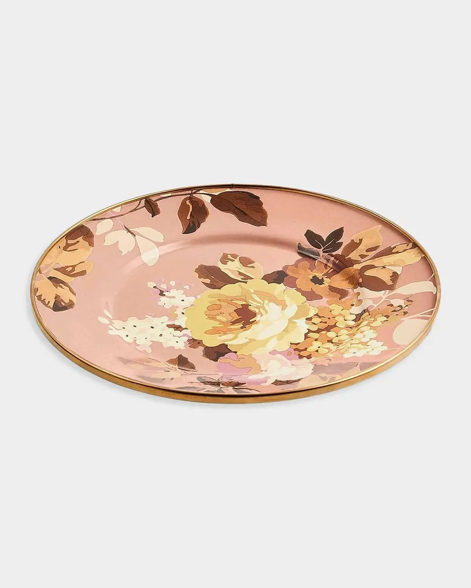 MacKenzie-Childs Wild Rose Mauve Salad/Dessert Plate | Thumbnail 2 MacKenzie-Childs Wild Rose Mauve Salad/Dessert Plate | Thumbnail 2