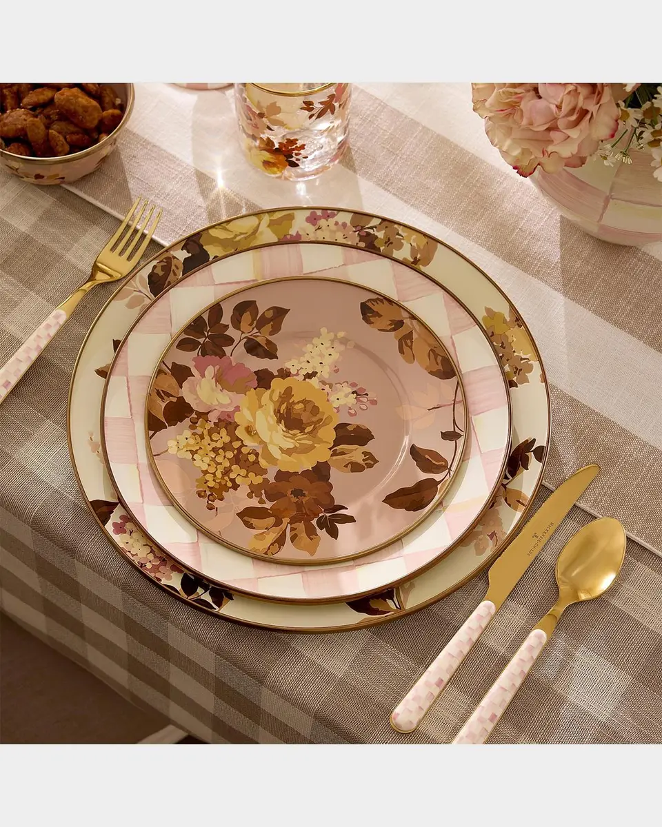 MacKenzie-Childs Wild Rose Mauve Salad/Dessert Plate | Thumbnail 3 MacKenzie-Childs Wild Rose Mauve Salad/Dessert Plate | Thumbnail 3