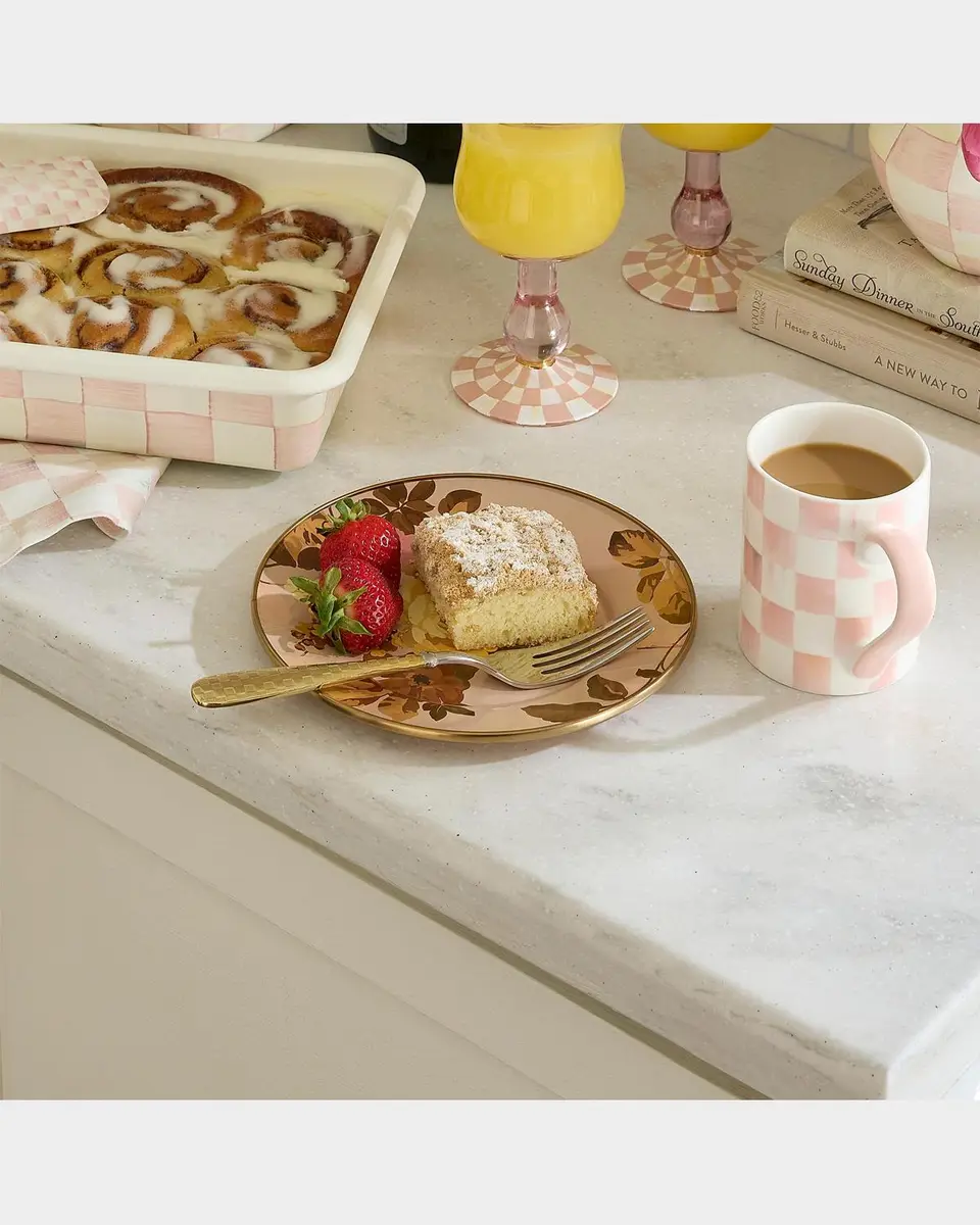MacKenzie-Childs Wild Rose Mauve Salad/Dessert Plate | Thumbnail 4 MacKenzie-Childs Wild Rose Mauve Salad/Dessert Plate | Thumbnail 4