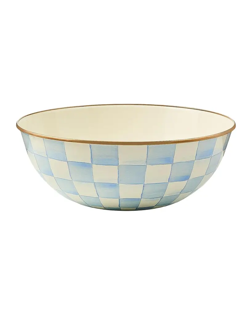 MacKenzie-Childs Sky Check Everyday Bowl