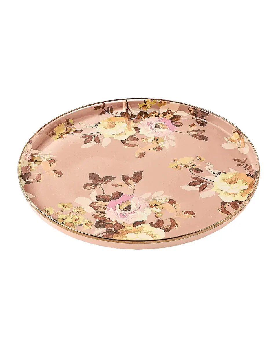 MacKenzie-Childs Wild Rose Mauve Round Tray | Thumbnail 3 MacKenzie-Childs Wild Rose Mauve Round Tray | Thumbnail 3