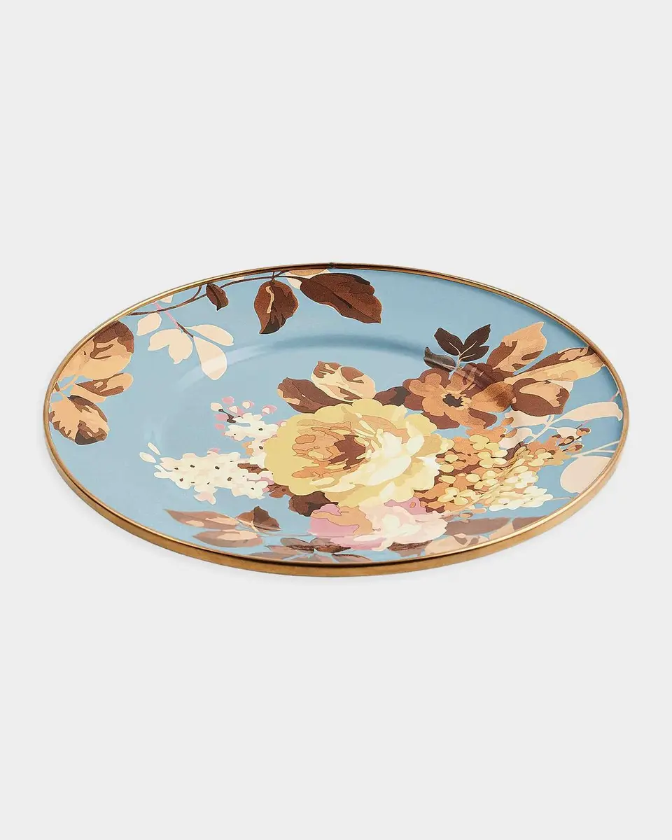 MacKenzie-Childs Wild Rose Slate Salad Plate | Thumbnail 2 MacKenzie-Childs Wild Rose Slate Salad Plate | Thumbnail 2