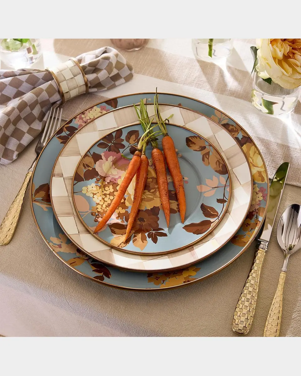 MacKenzie-Childs Wild Rose Slate Salad Plate | Thumbnail 3 MacKenzie-Childs Wild Rose Slate Salad Plate | Thumbnail 3
