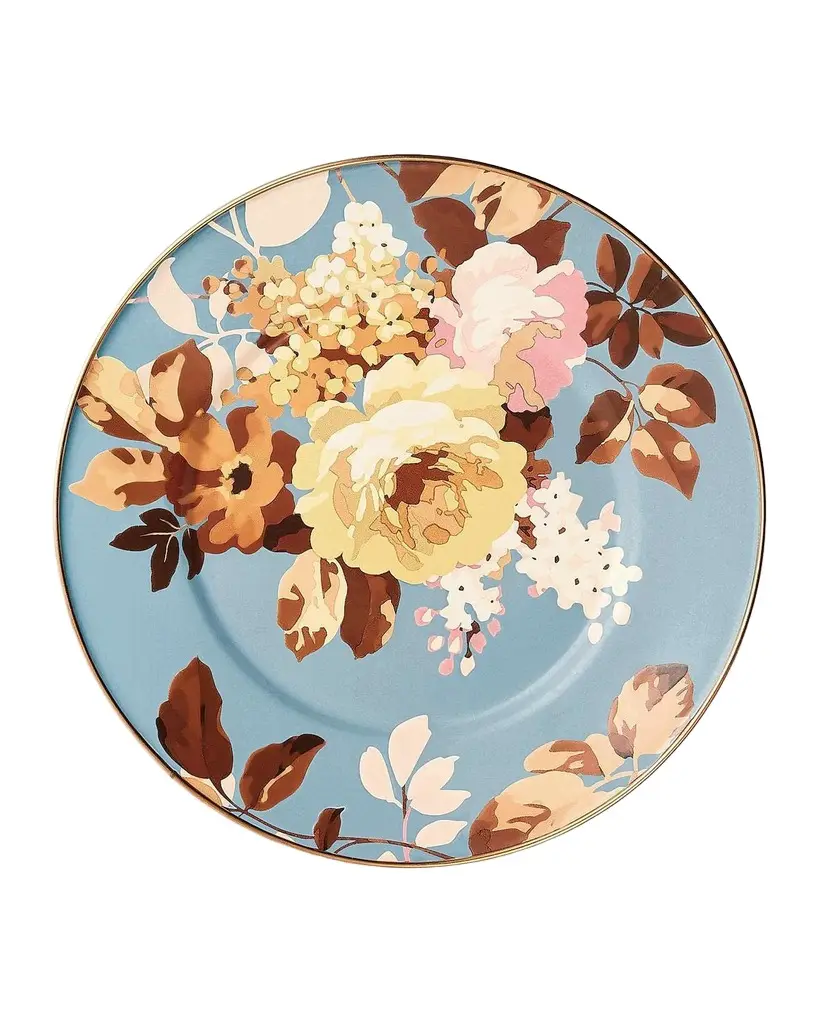 MacKenzie-Childs Wild Rose Slate Salad Plate