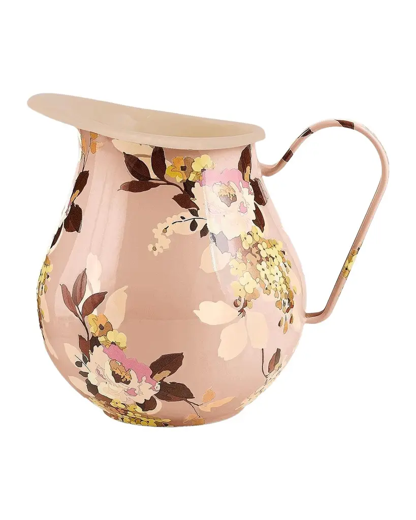 MacKenzie-Childs Wild Rose Mauve Pitcher