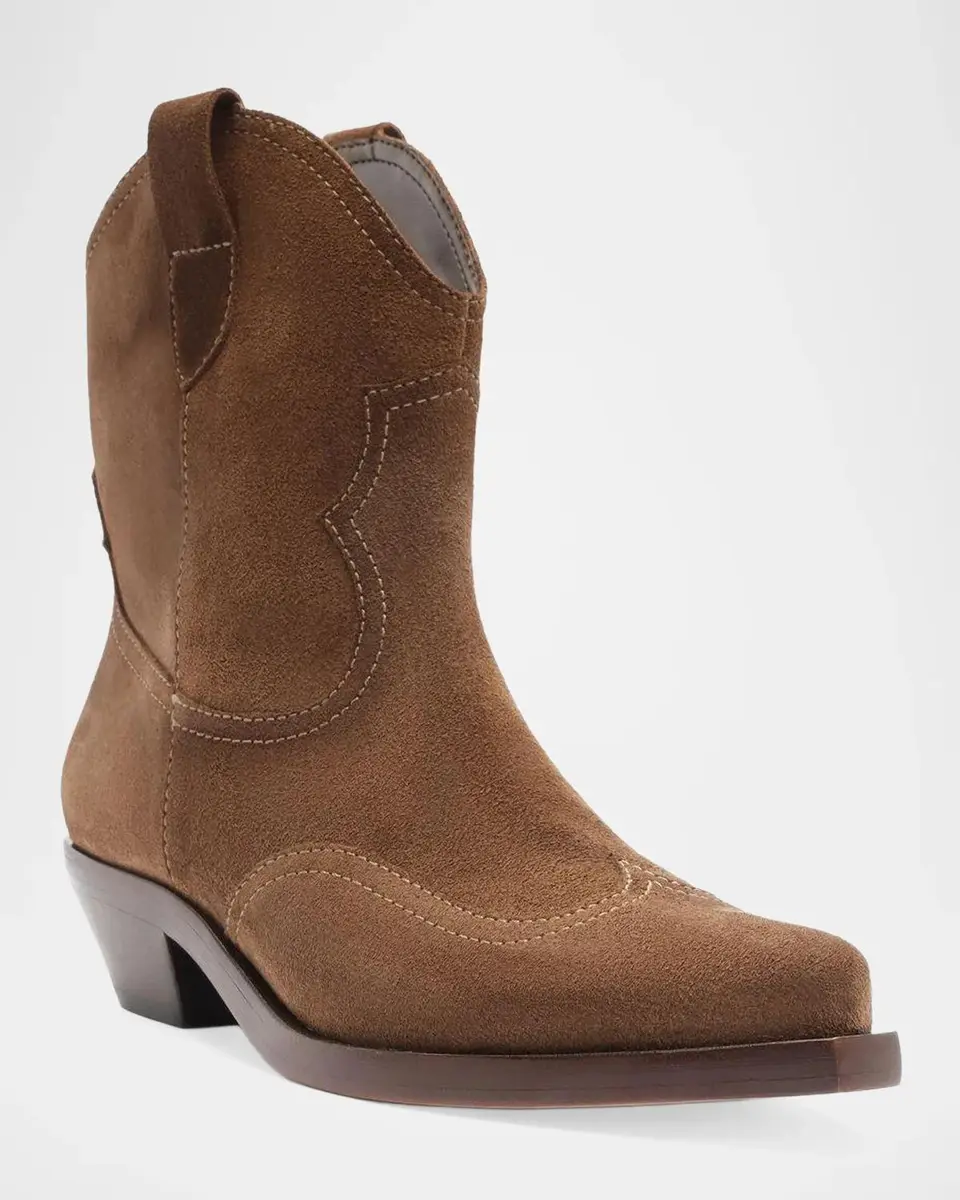 Schutz Nash 30MM Suede Ankle Boots | Thumbnail 2 Schutz Nash 30MM Suede Ankle Boots | Thumbnail 2