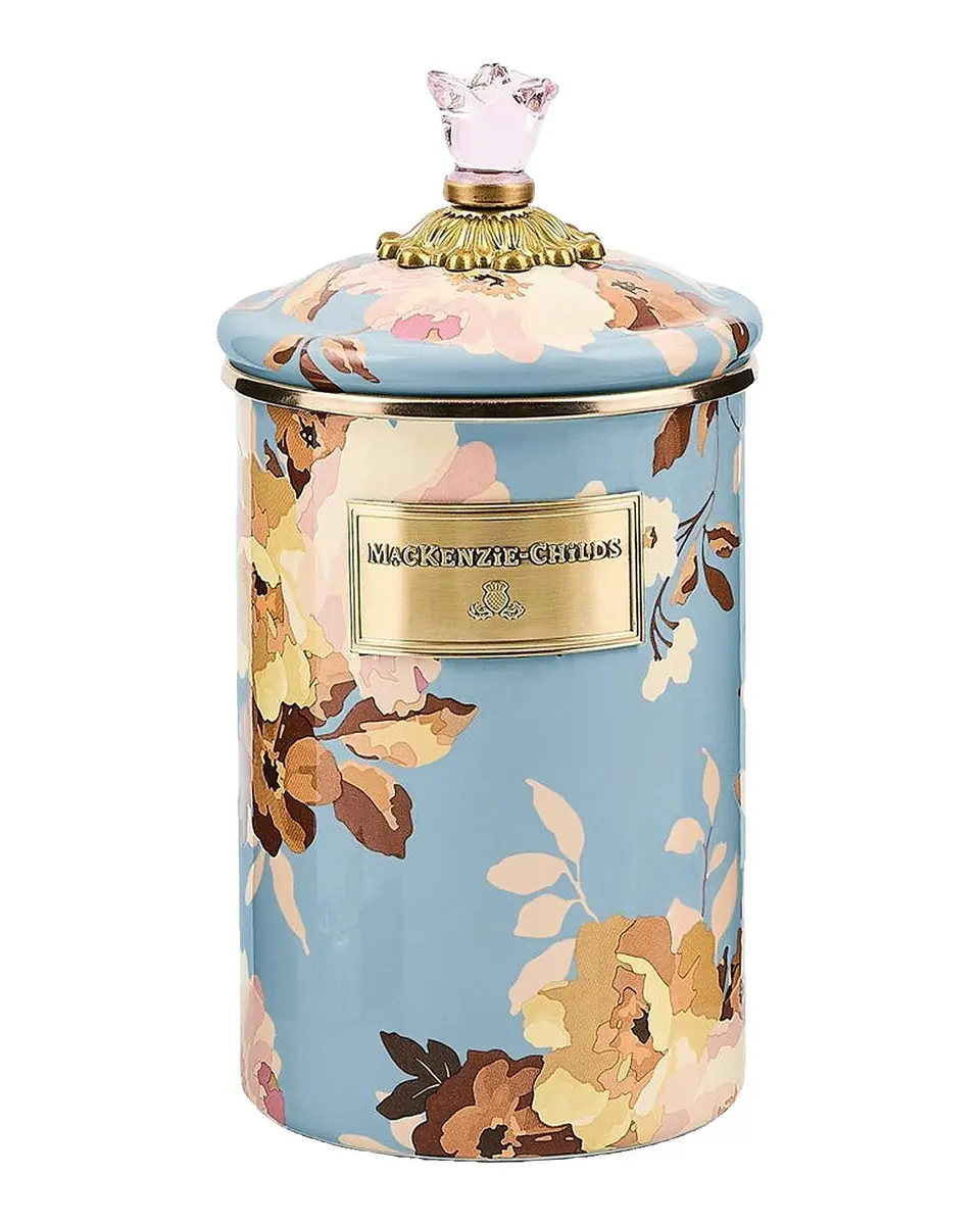 MacKenzie-Childs Wild Rose Slate Large Canister | Thumbnail 3 MacKenzie-Childs Wild Rose Slate Large Canister | Thumbnail 3