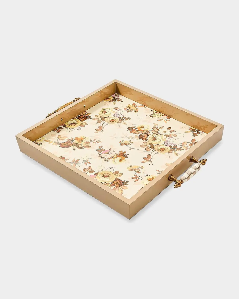 MacKenzie-Childs Wild Rose White Serving Tray | Thumbnail 3 MacKenzie-Childs Wild Rose White Serving Tray | Thumbnail 3