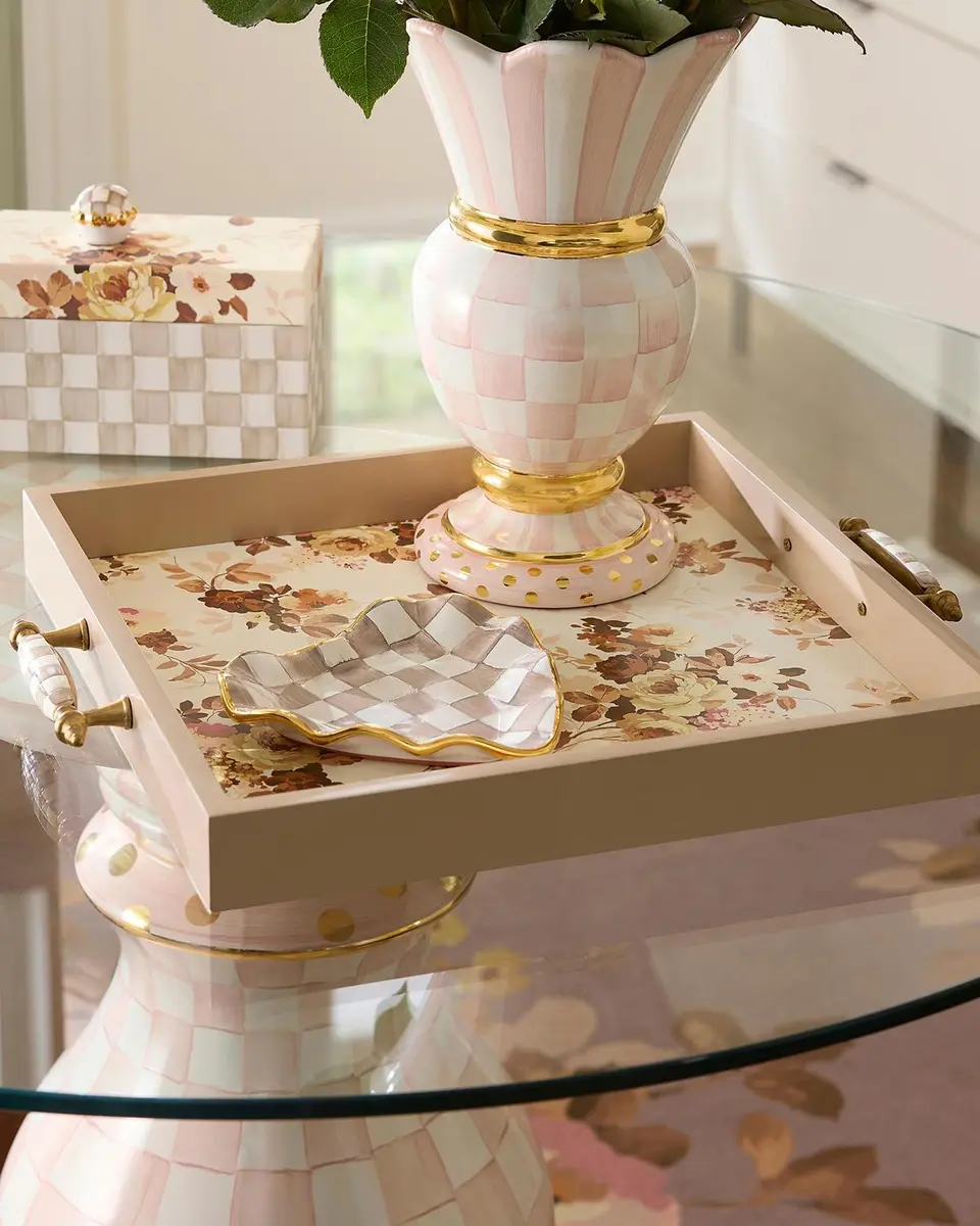 MacKenzie-Childs Wild Rose White Serving Tray | Thumbnail 4 MacKenzie-Childs Wild Rose White Serving Tray | Thumbnail 4