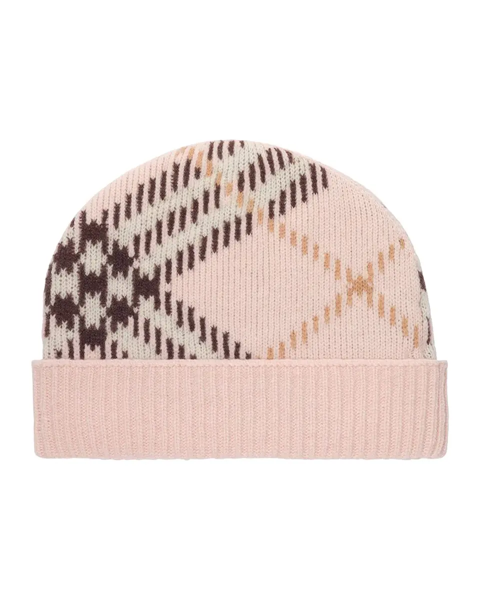 Burberry Check Cashmere Knit Beanie | Thumbnail 4 Burberry Check Cashmere Knit Beanie | Thumbnail 4