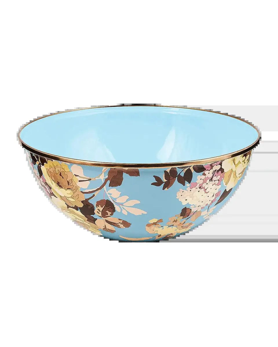 MacKenzie-Childs Wild Rose Slate Large Everyday Bowl | Thumbnail 2 MacKenzie-Childs Wild Rose Slate Large Everyday Bowl | Thumbnail 2