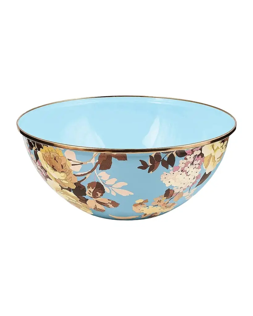 MacKenzie-Childs Wild Rose Slate Large Everyday Bowl