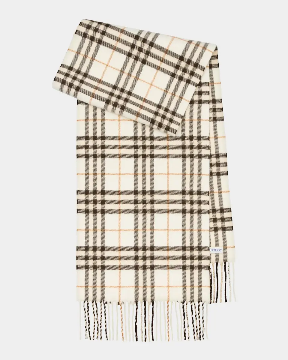 Burberry Sparkle Check Cashmere Scarf | Thumbnail 4 Burberry Sparkle Check Cashmere Scarf | Thumbnail 4