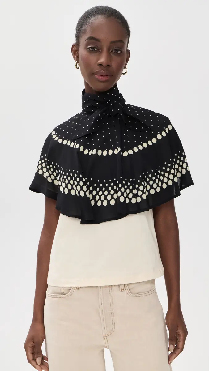 Sea Elly Polka Print Cape T-Shirt | Thumbnail 2 Sea Elly Polka Print Cape T-Shirt | Thumbnail 2