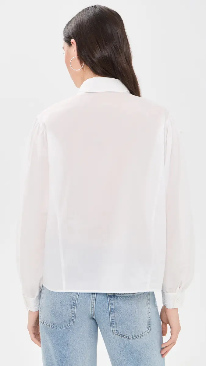 Frame The Poplin Equestrian Button Down Shirt | Thumbnail 3 Frame The Poplin Equestrian Button Down Shirt | Thumbnail 3