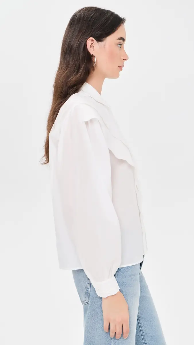 Frame The Poplin Equestrian Button Down Shirt | Thumbnail 4 Frame The Poplin Equestrian Button Down Shirt | Thumbnail 4