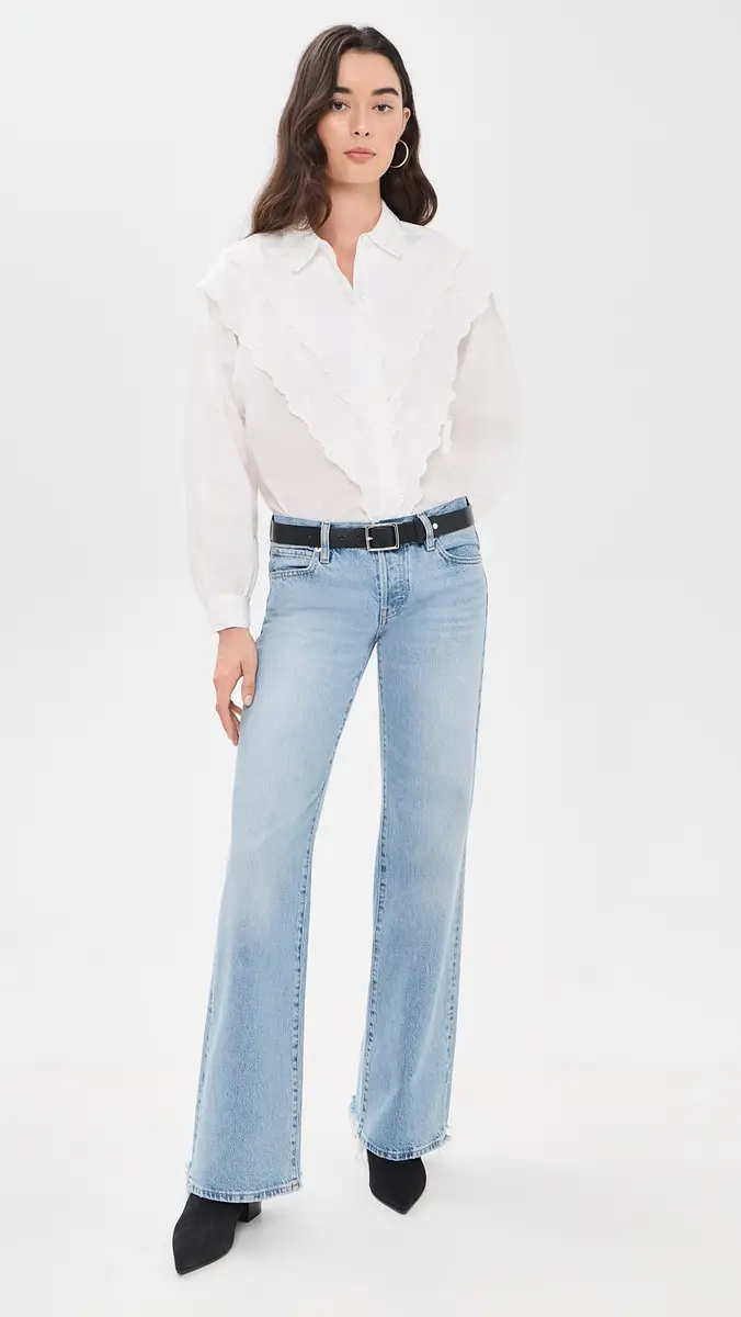 Frame The Poplin Equestrian Button Down Shirt | Thumbnail 5 Frame The Poplin Equestrian Button Down Shirt | Thumbnail 5