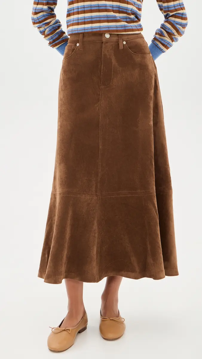 BLANKNYC Morning Brew Faux Suede Skirt | Thumbnail 2