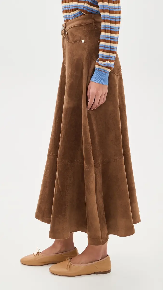 BLANKNYC Morning Brew Faux Suede Skirt | Thumbnail 4