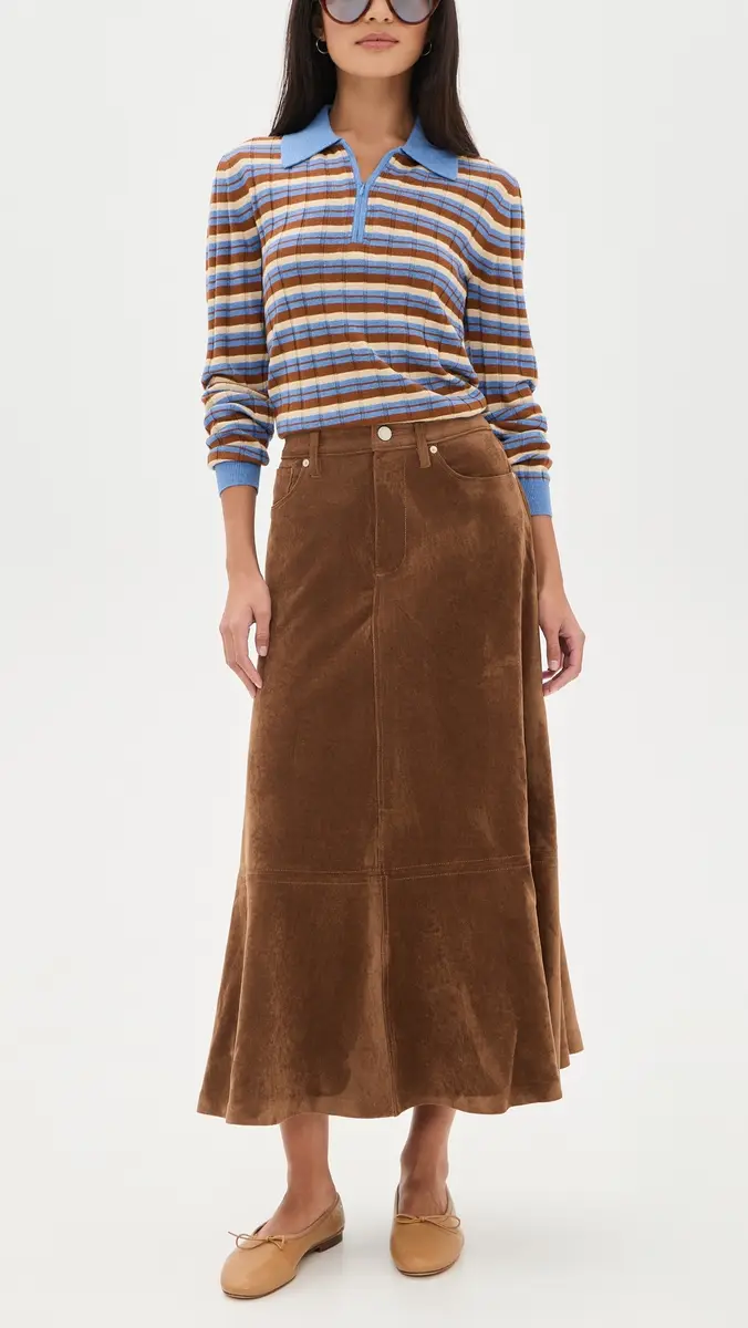 BLANKNYC Morning Brew Faux Suede Skirt | Thumbnail 5