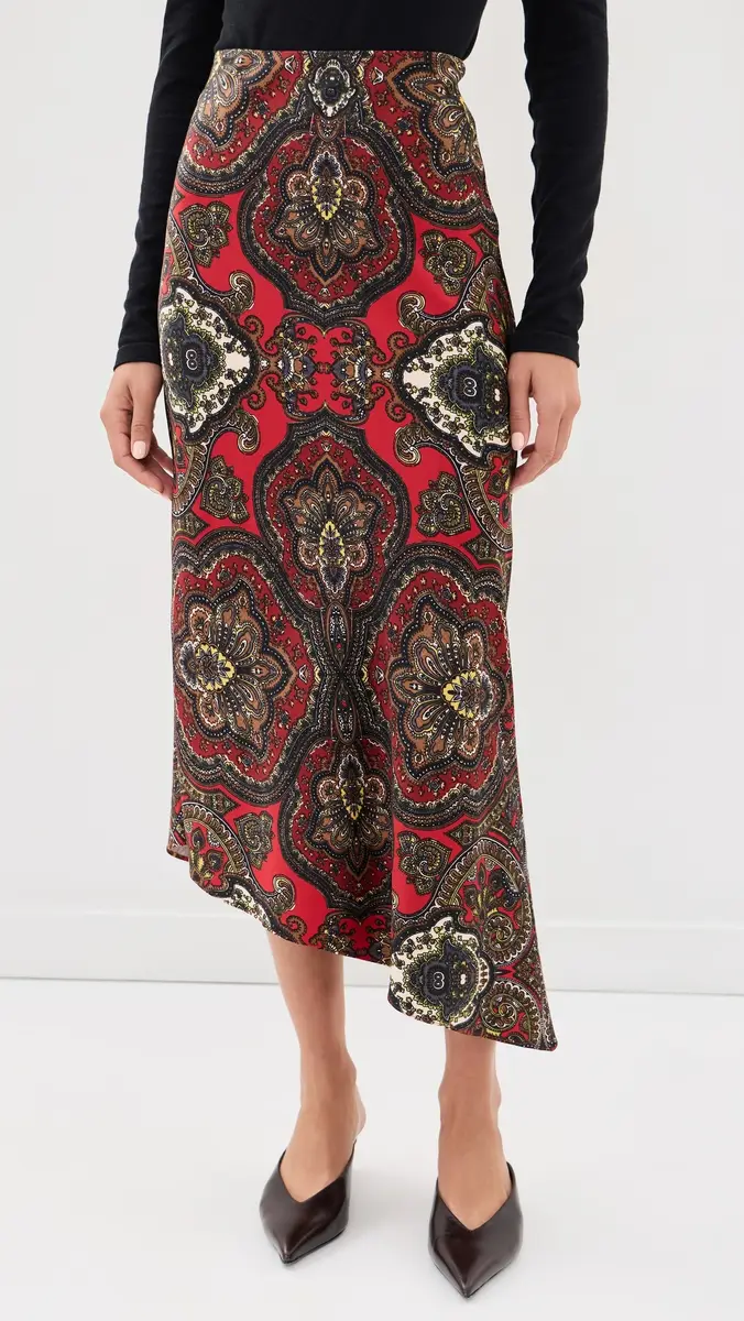 Alice + Olivia Maeve Asymmetric Slip Skirt | Thumbnail 2