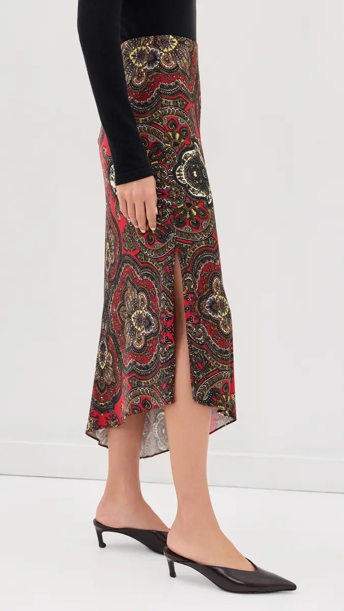 Alice + Olivia Maeve Asymmetric Slip Skirt | Thumbnail 4
