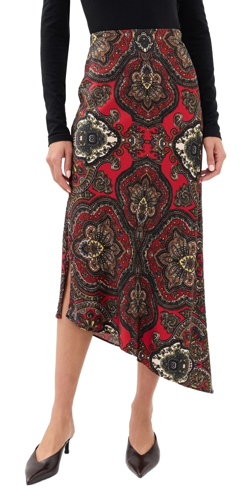 Maeve Asymmetric Slip Skirt Maeve Asymmetric Slip Skirt