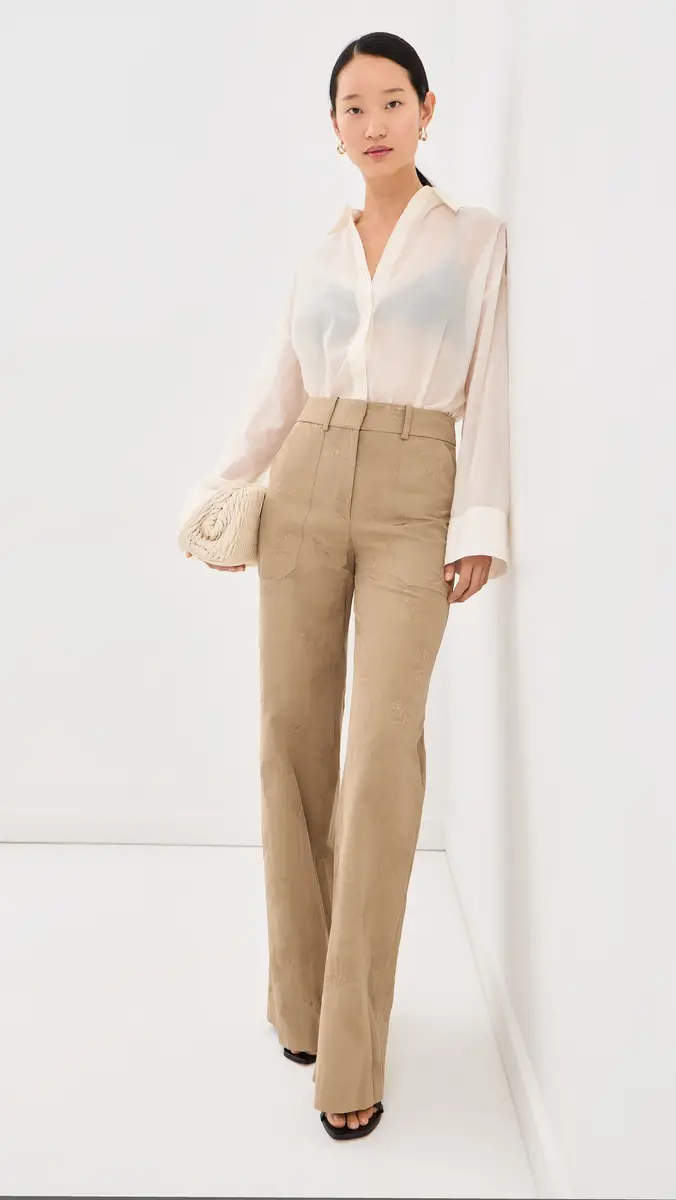Veronica Beard Cole Wide Leg Trousers | Thumbnail 5 Veronica Beard Cole Wide Leg Trousers | Thumbnail 5