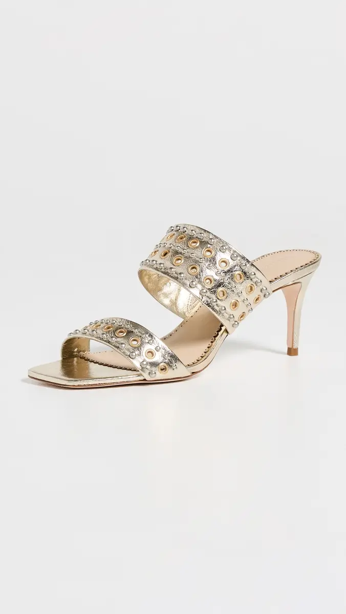 Cinq à Sept Sutton Mixed Hardware Metallic Sandals | Thumbnail 2 Cinq à Sept Sutton Mixed Hardware Metallic Sandals | Thumbnail 2