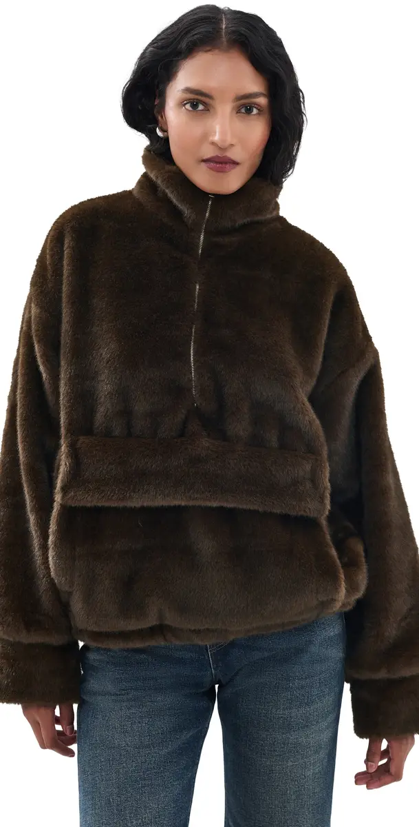 Source Unknown Zvika Faux Fur Anorak Brown M/L | Image 1 Source Unknown Zvika Faux Fur Anorak Brown M/L | Image 1