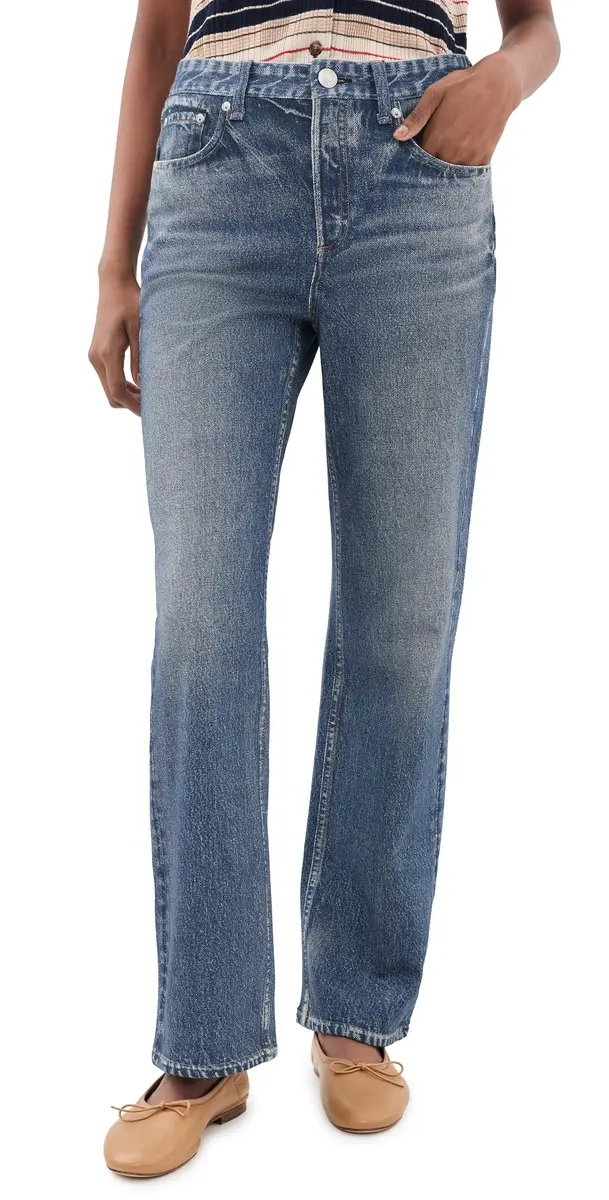 rag & bone Rb Miramar Terry Shea Ankle Straight Pants