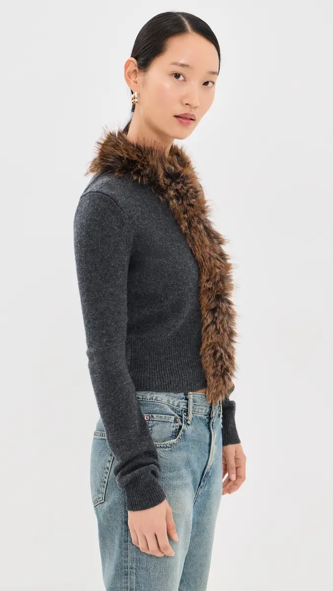 Marc Jacobs Faux Fur Lined Cardigan | Thumbnail 4