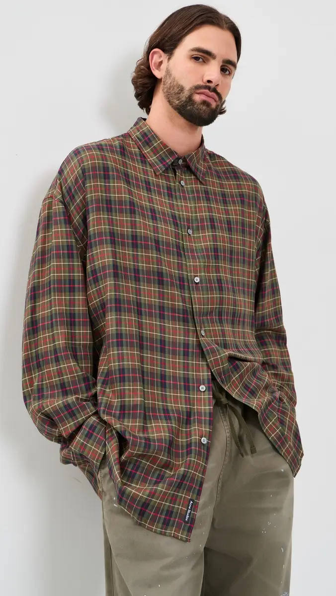 Acne Studios Setar Check Flannel Shirt | Thumbnail 2 Acne Studios Setar Check Flannel Shirt | Thumbnail 2
