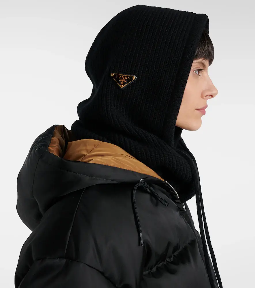 Prada Ribbed-knit wool and cashmere ski mask | Thumbnail 2 Prada Ribbed-knit wool and cashmere ski mask | Thumbnail 2