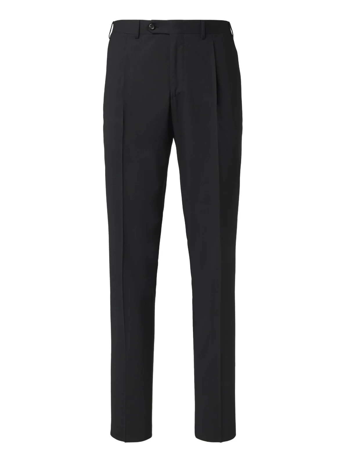 Wool-blend straight pants