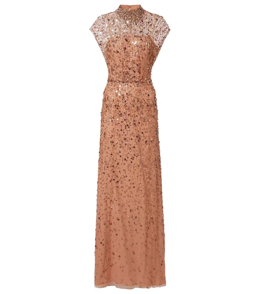 Jenny Packham Crystal Drop embellished gown | Image 1 Jenny Packham Crystal Drop embellished gown | Image 1